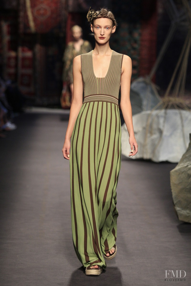 Franzi Mueller featured in  the Antonio Marras fashion show for Spring/Summer 2016