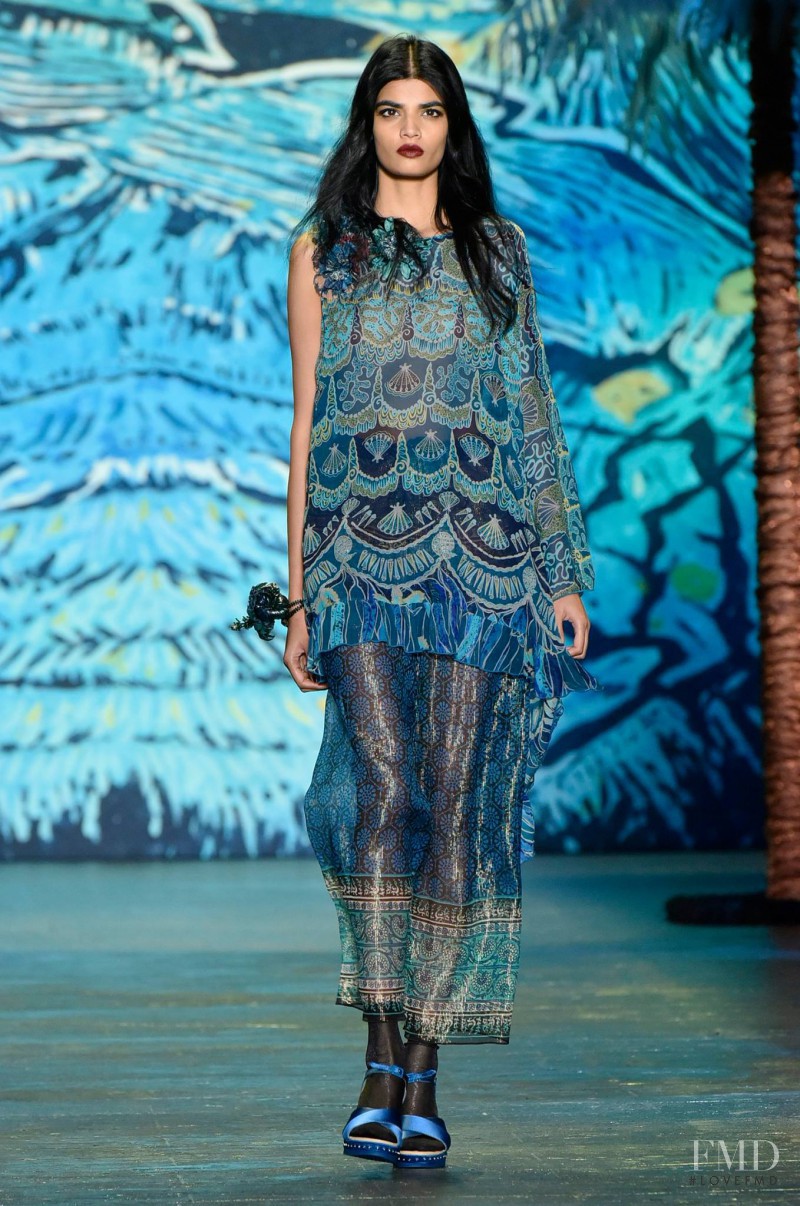 Bhumika Arora featured in  the Anna Sui fashion show for Spring/Summer 2016