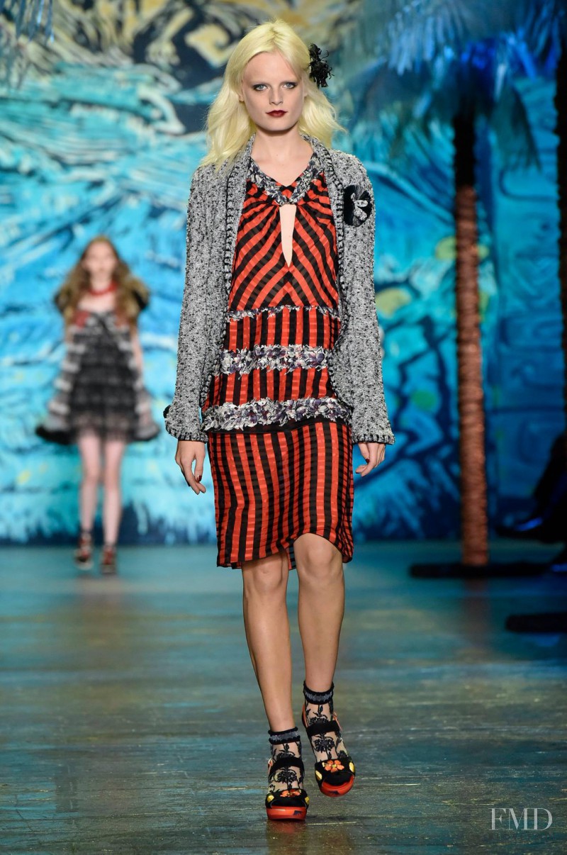 Hanne Gaby Odiele featured in  the Anna Sui fashion show for Spring/Summer 2016