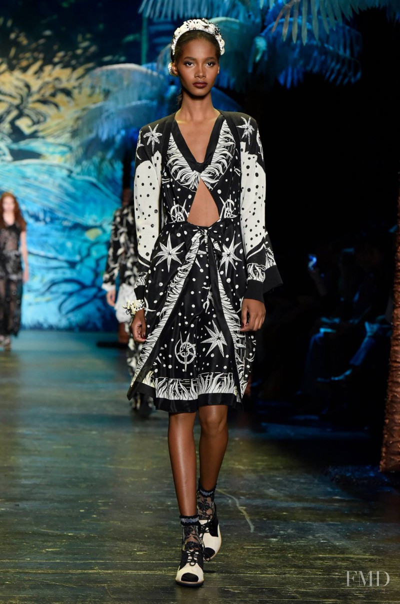 Tami Williams featured in  the Anna Sui fashion show for Spring/Summer 2016