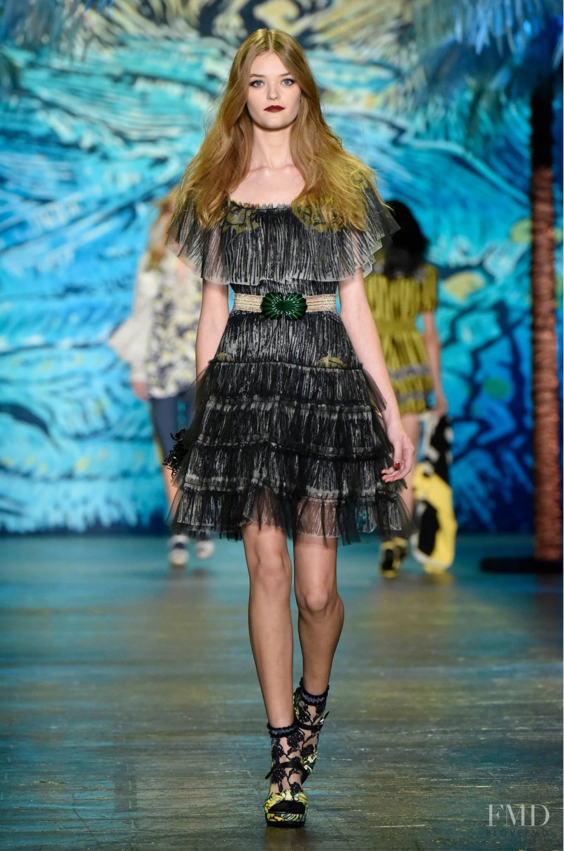 Willow Hand featured in  the Anna Sui fashion show for Spring/Summer 2016