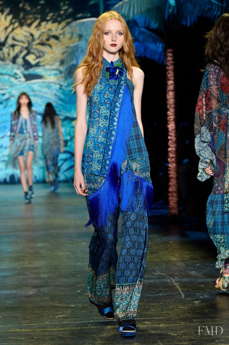 Madison Stubbington featured in  the Anna Sui fashion show for Spring/Summer 2016