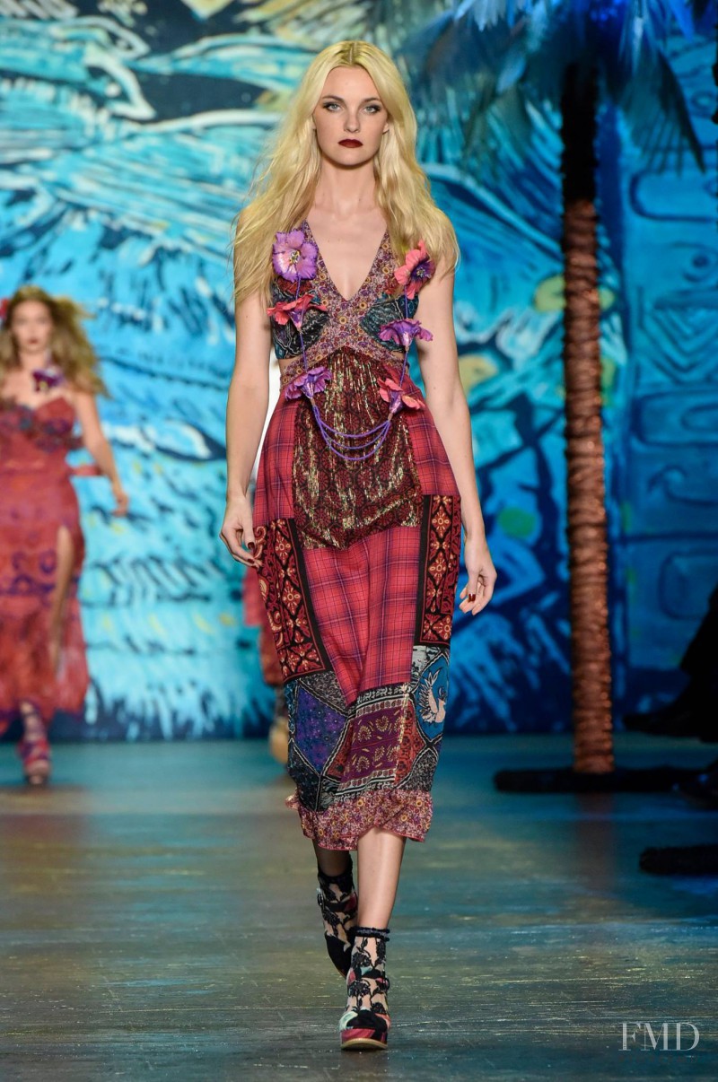 Caroline Trentini featured in  the Anna Sui fashion show for Spring/Summer 2016