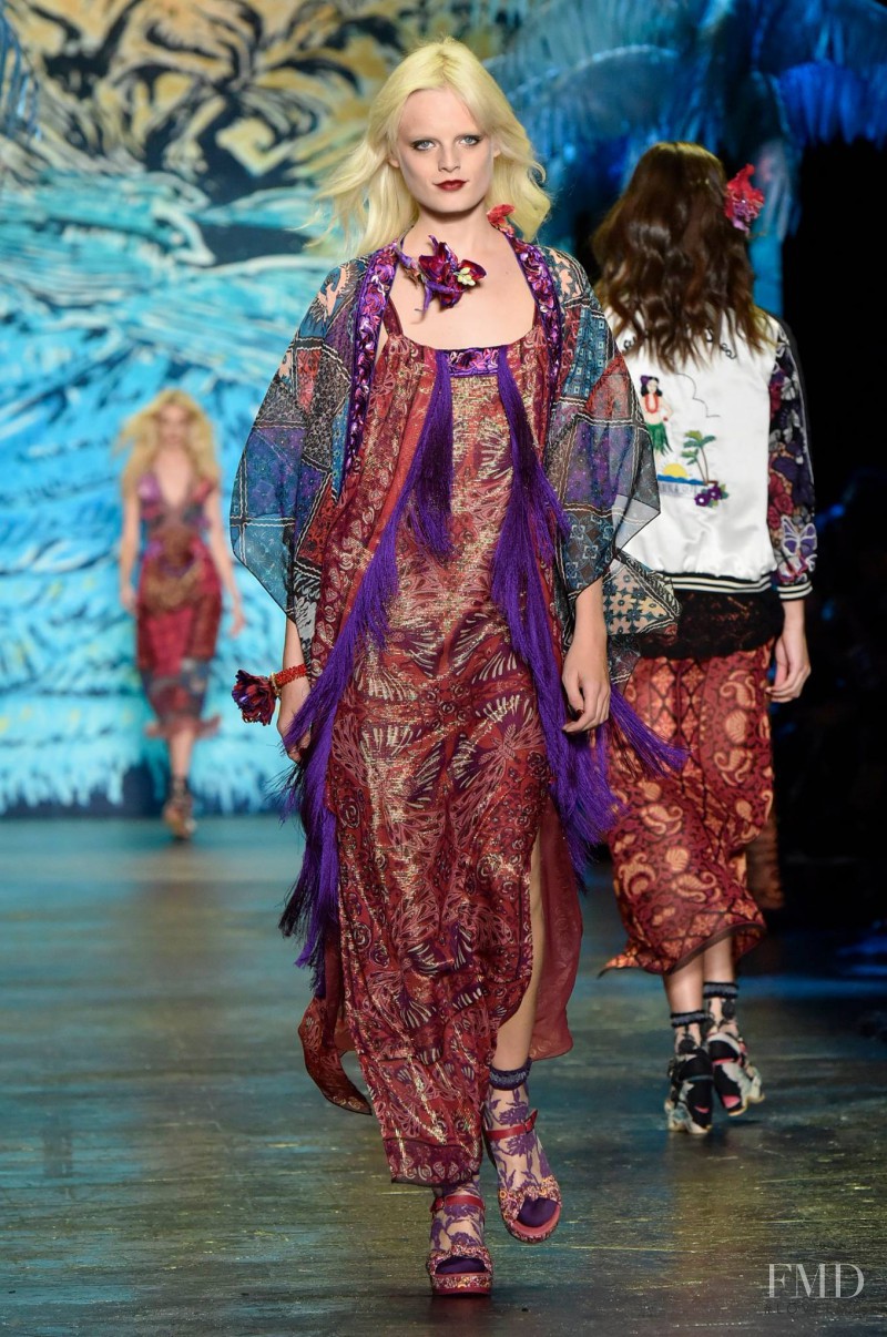 Hanne Gaby Odiele featured in  the Anna Sui fashion show for Spring/Summer 2016