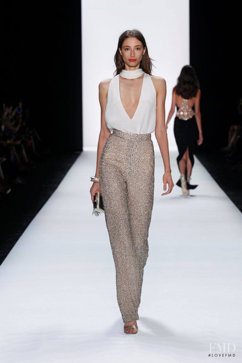 Alexandra Agoston-O\'Connor featured in  the Badgley Mischka fashion show for Spring/Summer 2016