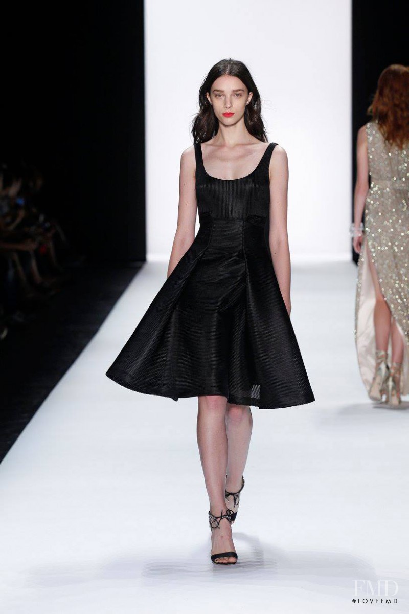 Larissa Marchiori featured in  the Badgley Mischka fashion show for Spring/Summer 2016