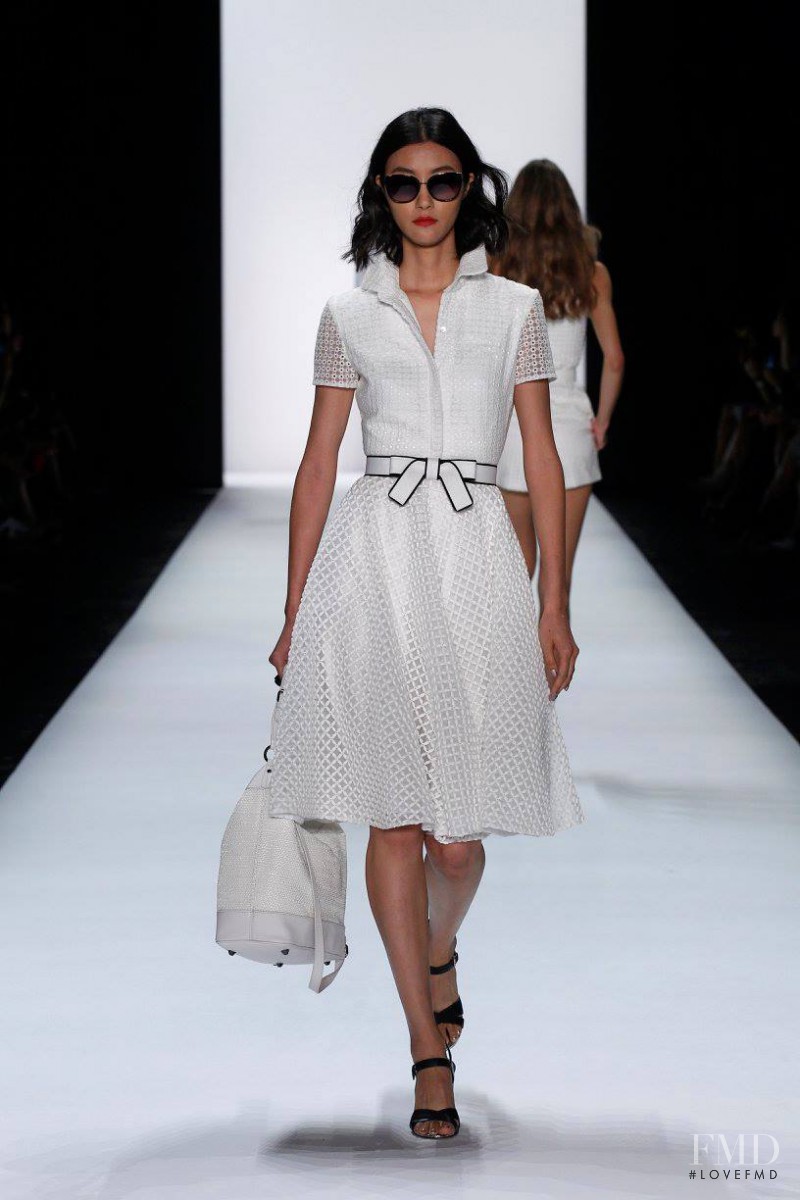 Ji Hye Park featured in  the Badgley Mischka fashion show for Spring/Summer 2016