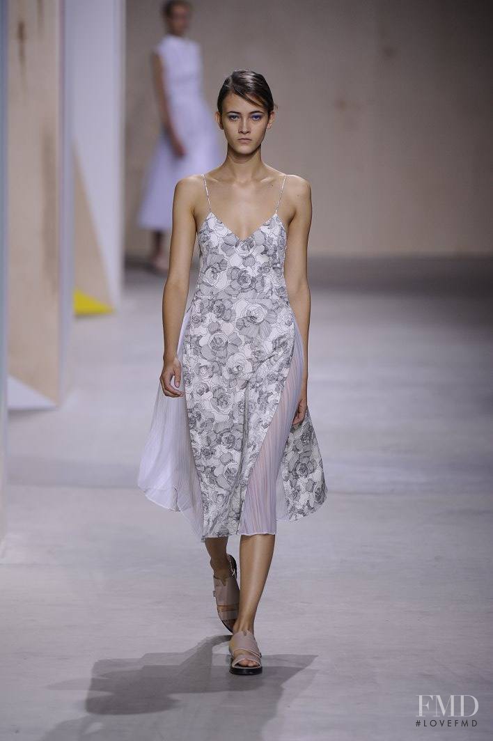 Greta Varlese featured in  the Boss by Hugo Boss fashion show for Spring/Summer 2016