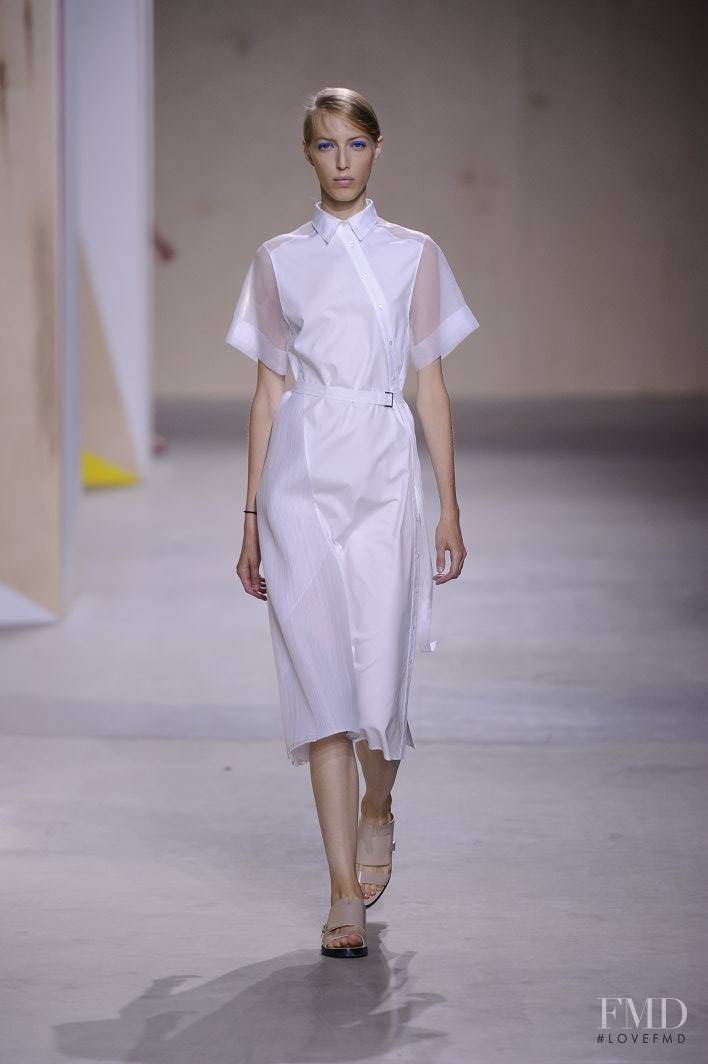 Chiara Mazzoleni featured in  the Boss by Hugo Boss fashion show for Spring/Summer 2016