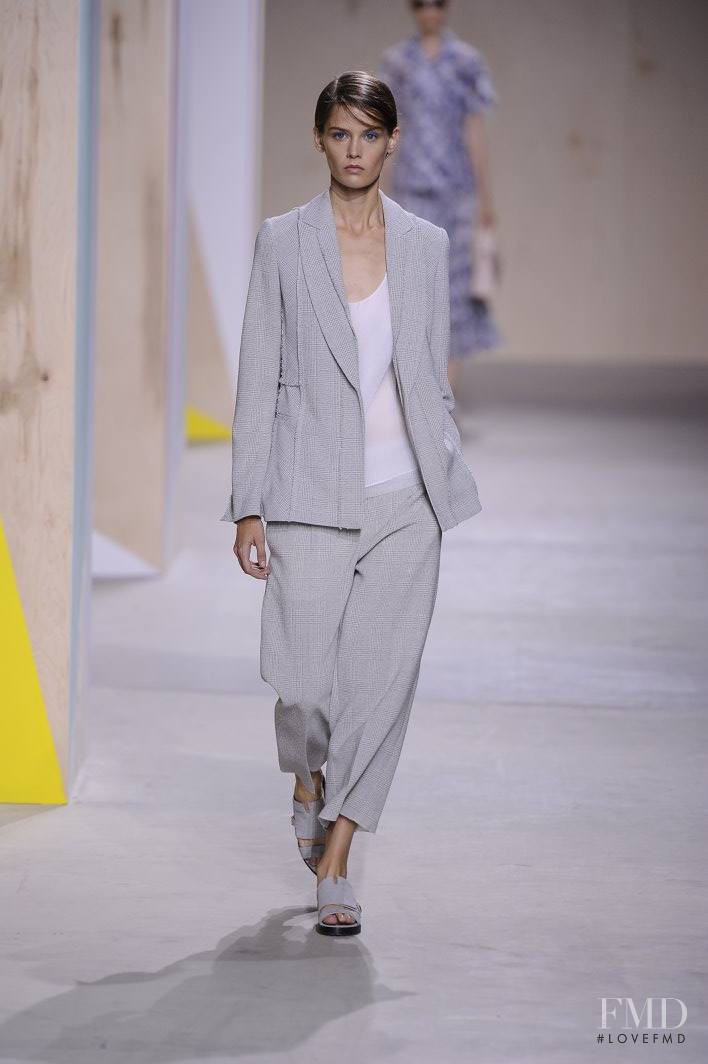 Angel Rutledge featured in  the Boss by Hugo Boss fashion show for Spring/Summer 2016