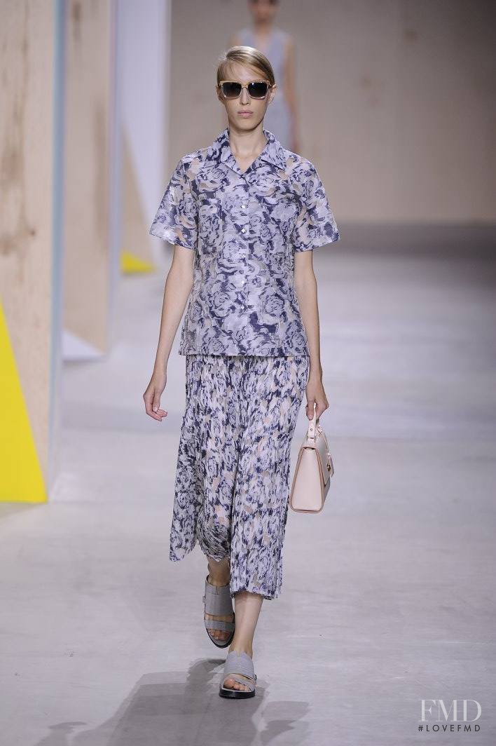 Chiara Mazzoleni featured in  the Boss by Hugo Boss fashion show for Spring/Summer 2016