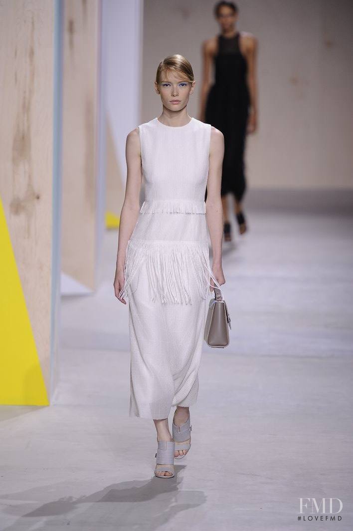 Julia Hafstrom featured in  the Boss by Hugo Boss fashion show for Spring/Summer 2016