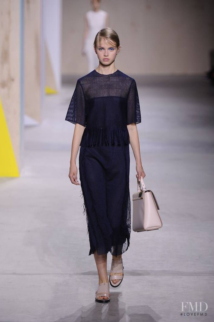 Avery Blanchard featured in  the Boss by Hugo Boss fashion show for Spring/Summer 2016