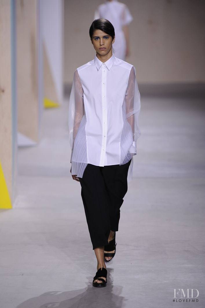 Mica Arganaraz featured in  the Boss by Hugo Boss fashion show for Spring/Summer 2016