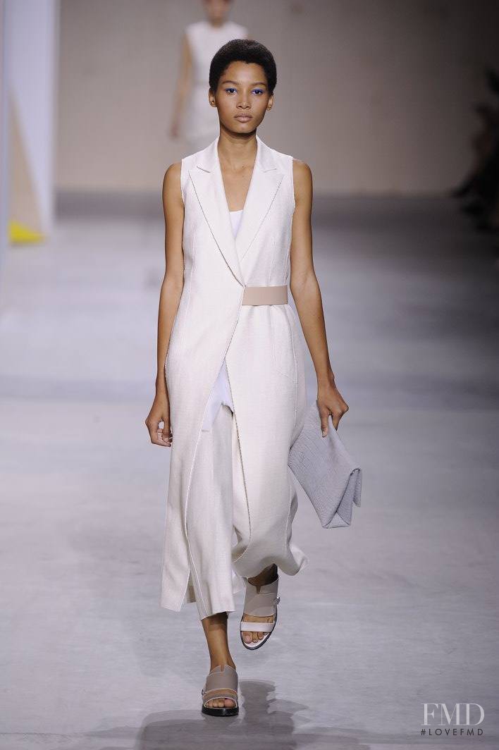 Lineisy Montero featured in  the Boss by Hugo Boss fashion show for Spring/Summer 2016