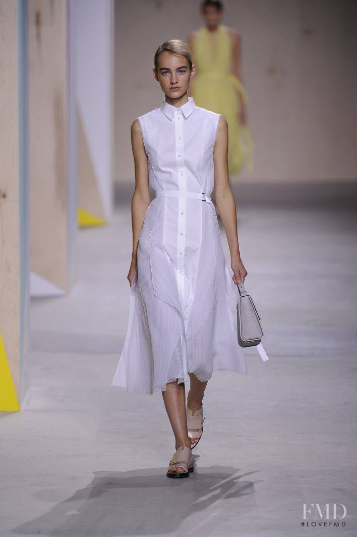 Maartje Verhoef featured in  the Boss by Hugo Boss fashion show for Spring/Summer 2016