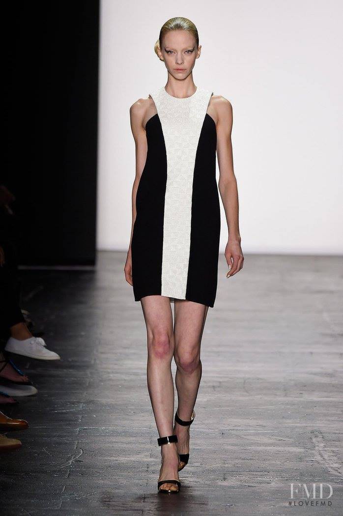 Skye Stracke featured in  the Carmen Marc Valvo fashion show for Spring/Summer 2016