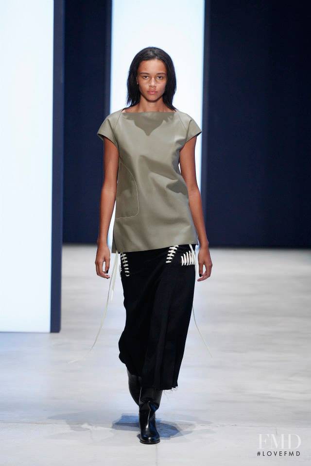 Binx Walton featured in  the Derek Lam fashion show for Spring/Summer 2016