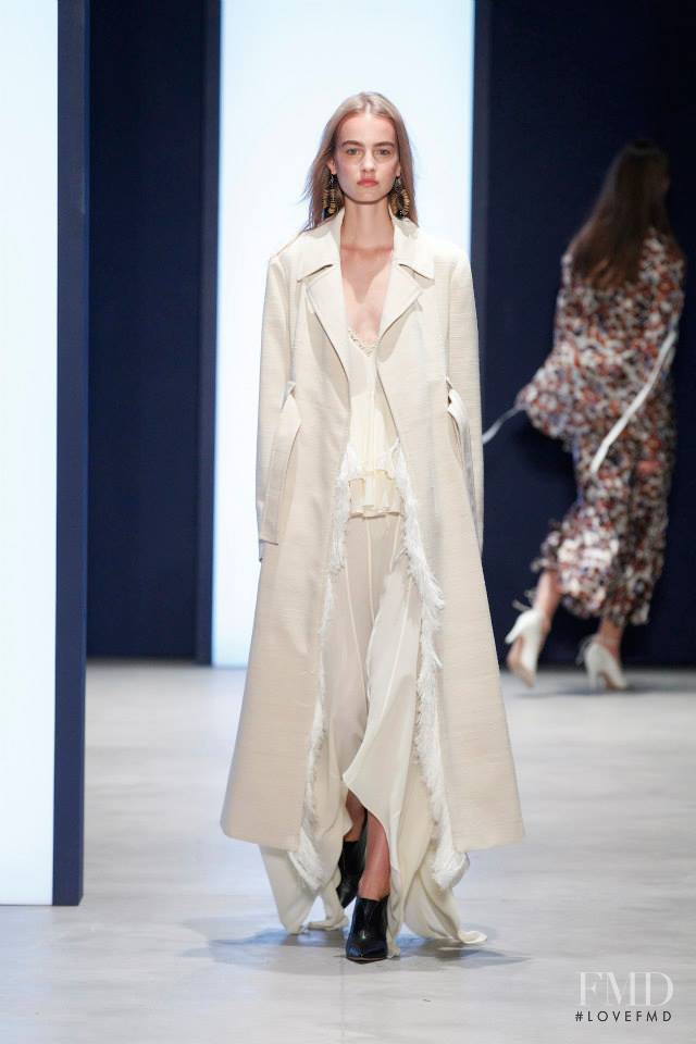 Maartje Verhoef featured in  the Derek Lam fashion show for Spring/Summer 2016