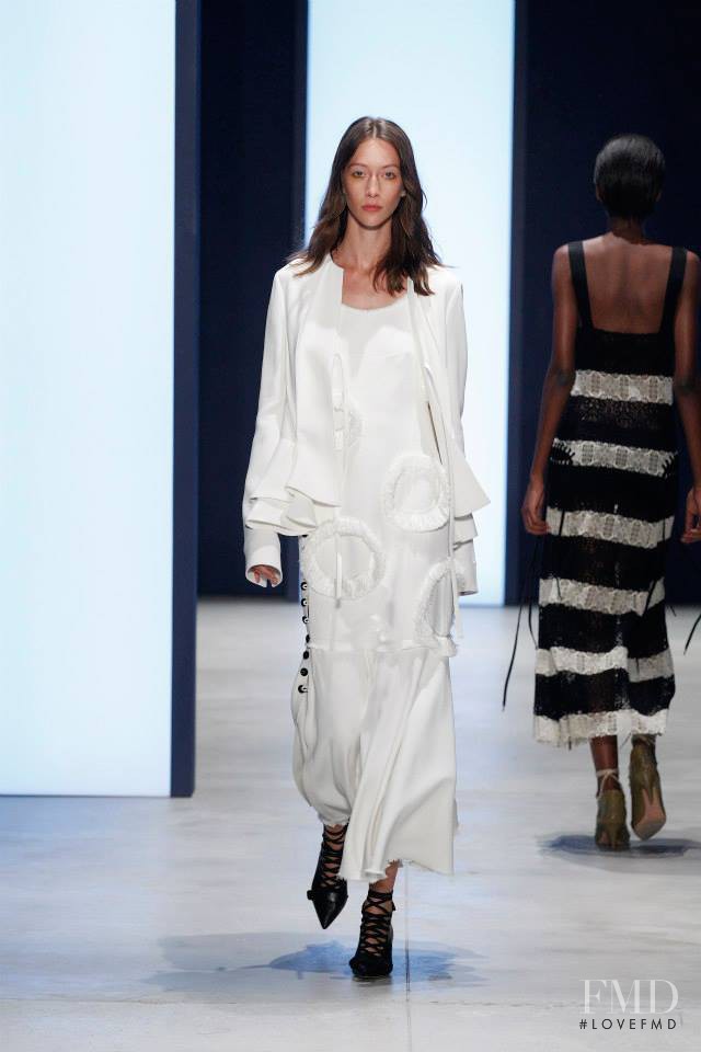 Alana Zimmer featured in  the Derek Lam fashion show for Spring/Summer 2016