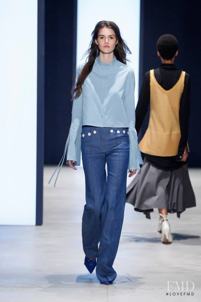 Vanessa Moody featured in  the Derek Lam fashion show for Spring/Summer 2016