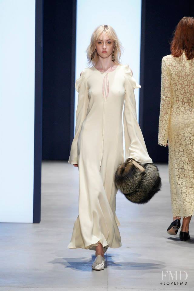 Frances Coombe featured in  the Derek Lam fashion show for Spring/Summer 2016