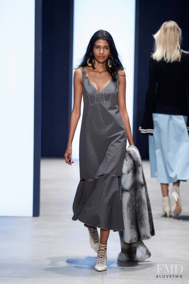 Pooja Mor featured in  the Derek Lam fashion show for Spring/Summer 2016