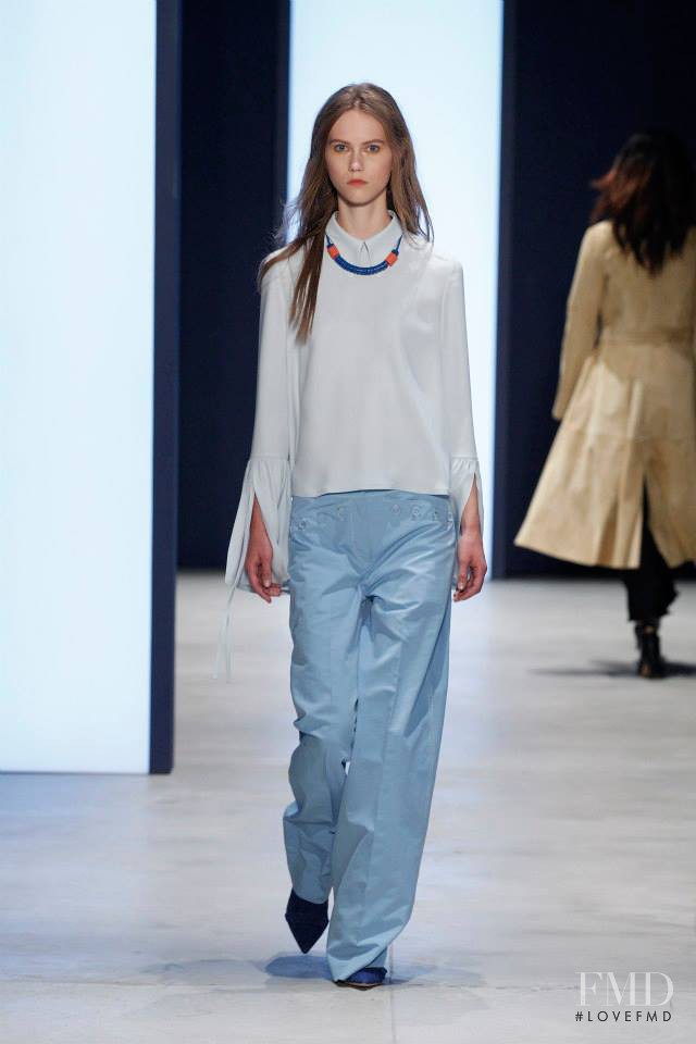 Julie Hoomans featured in  the Derek Lam fashion show for Spring/Summer 2016