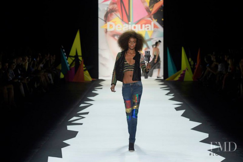 Lula Kenfe featured in  the Desigual fashion show for Spring/Summer 2016