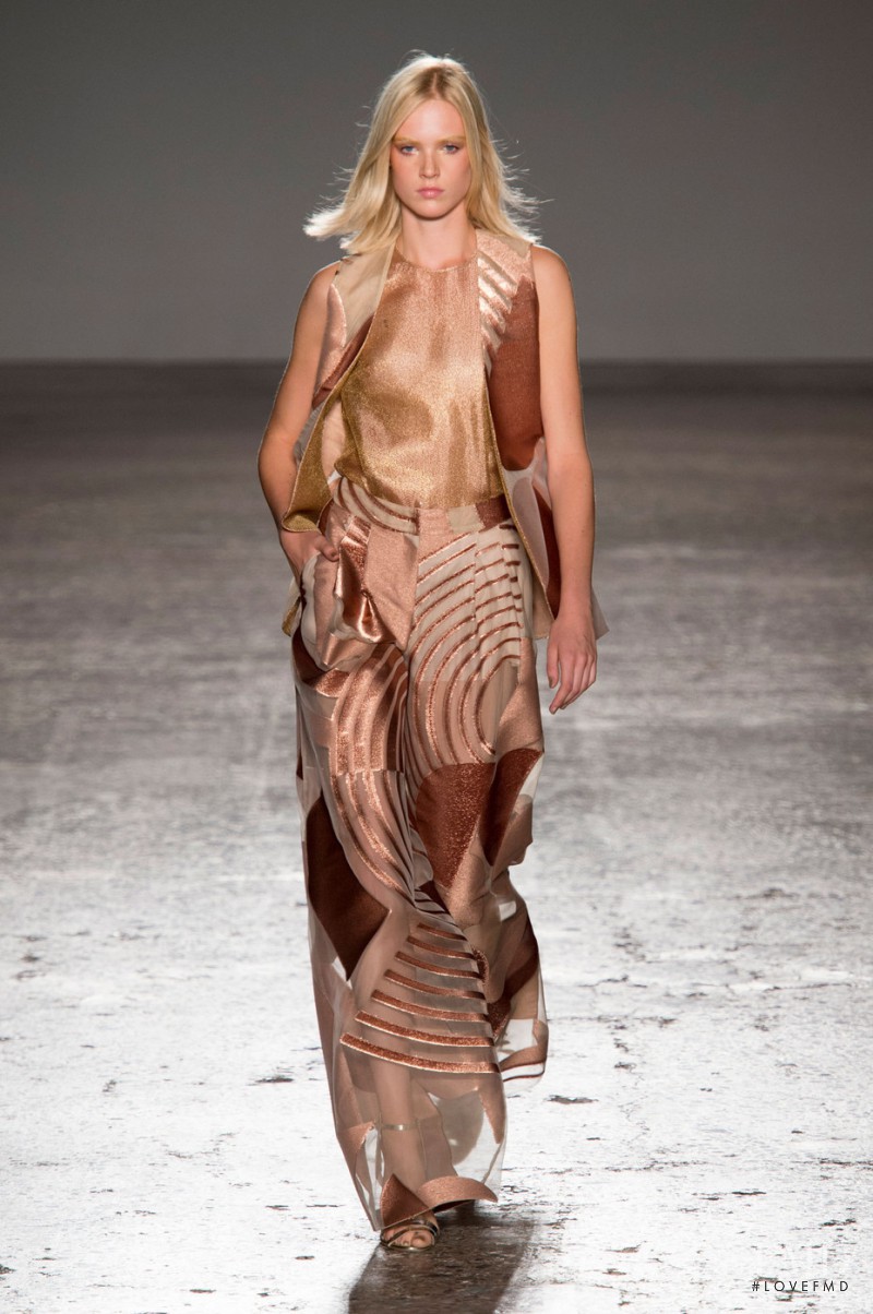Charlene Hoegger featured in  the Genny fashion show for Spring/Summer 2016