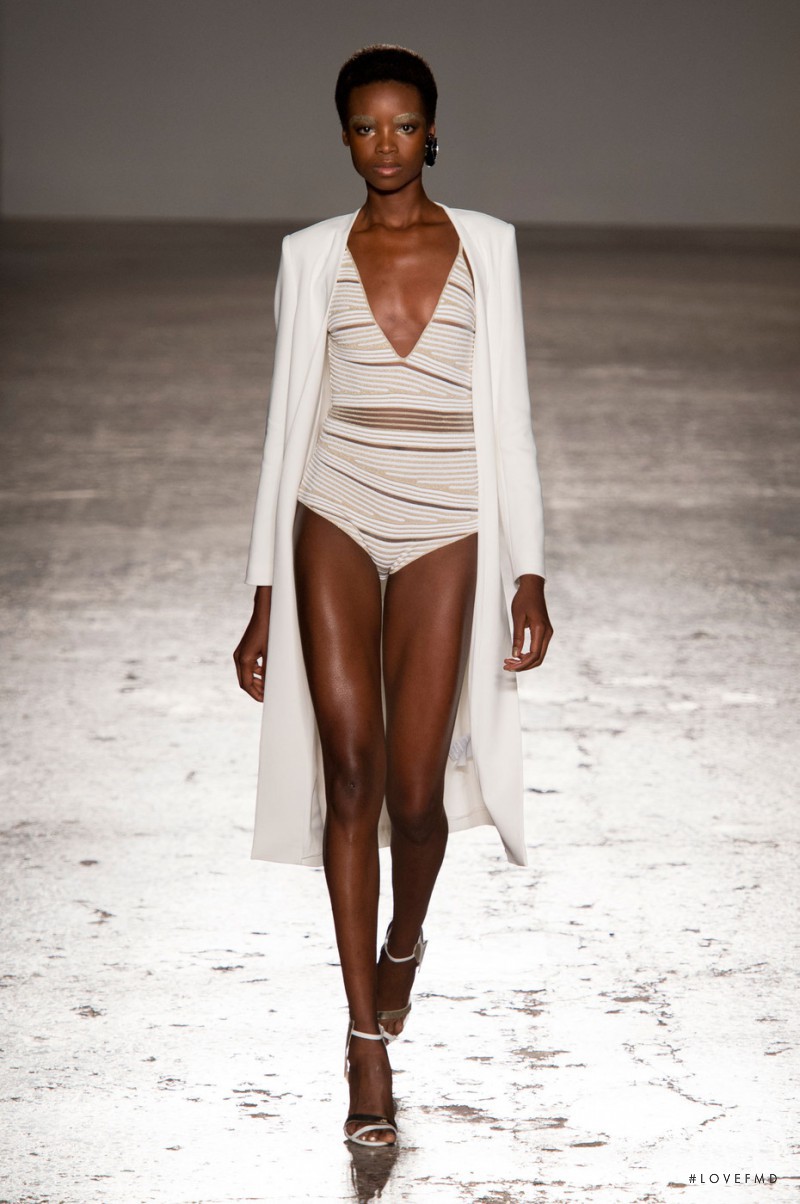 Maria Borges featured in  the Genny fashion show for Spring/Summer 2016