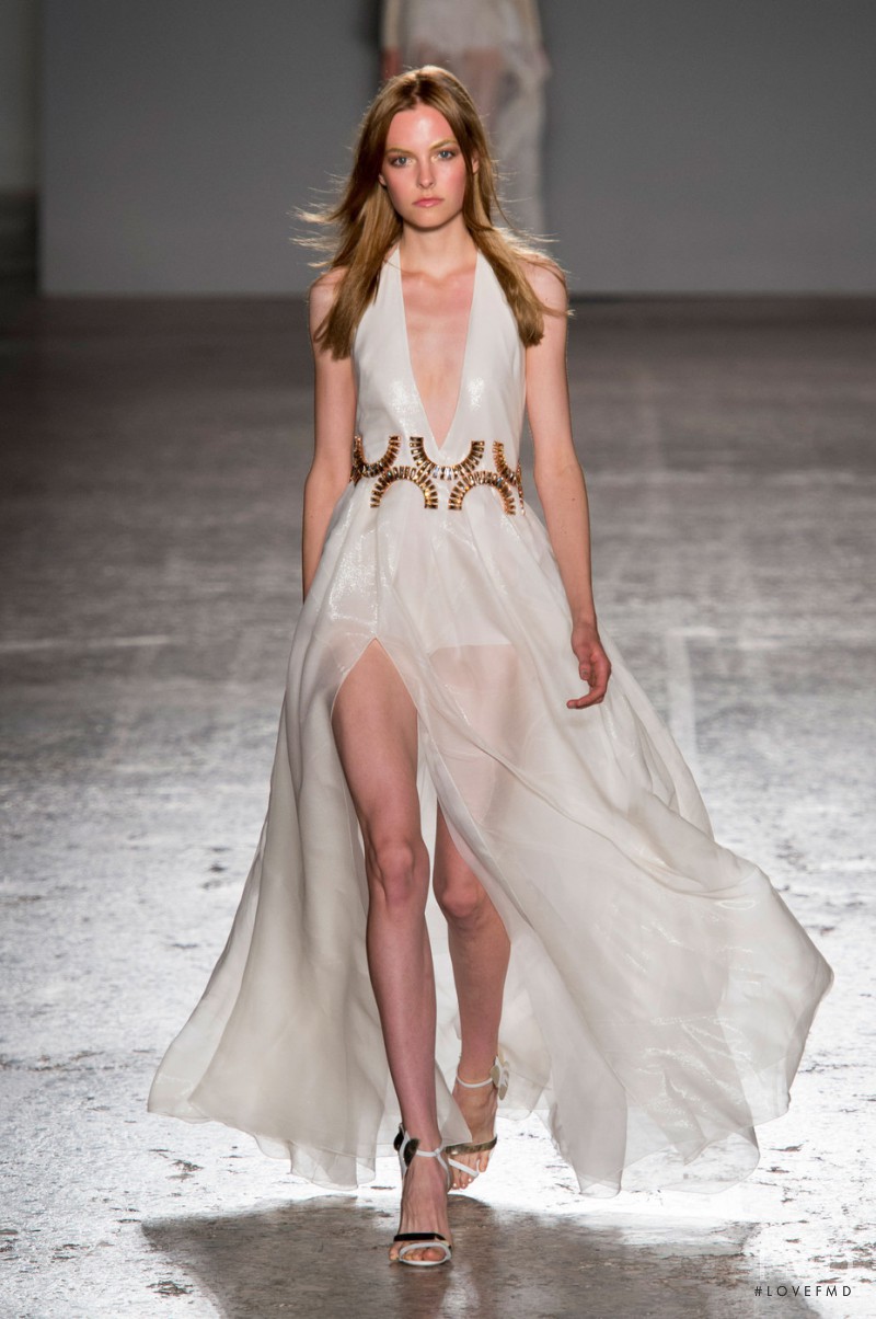 Magdalena Havlickova featured in  the Genny fashion show for Spring/Summer 2016