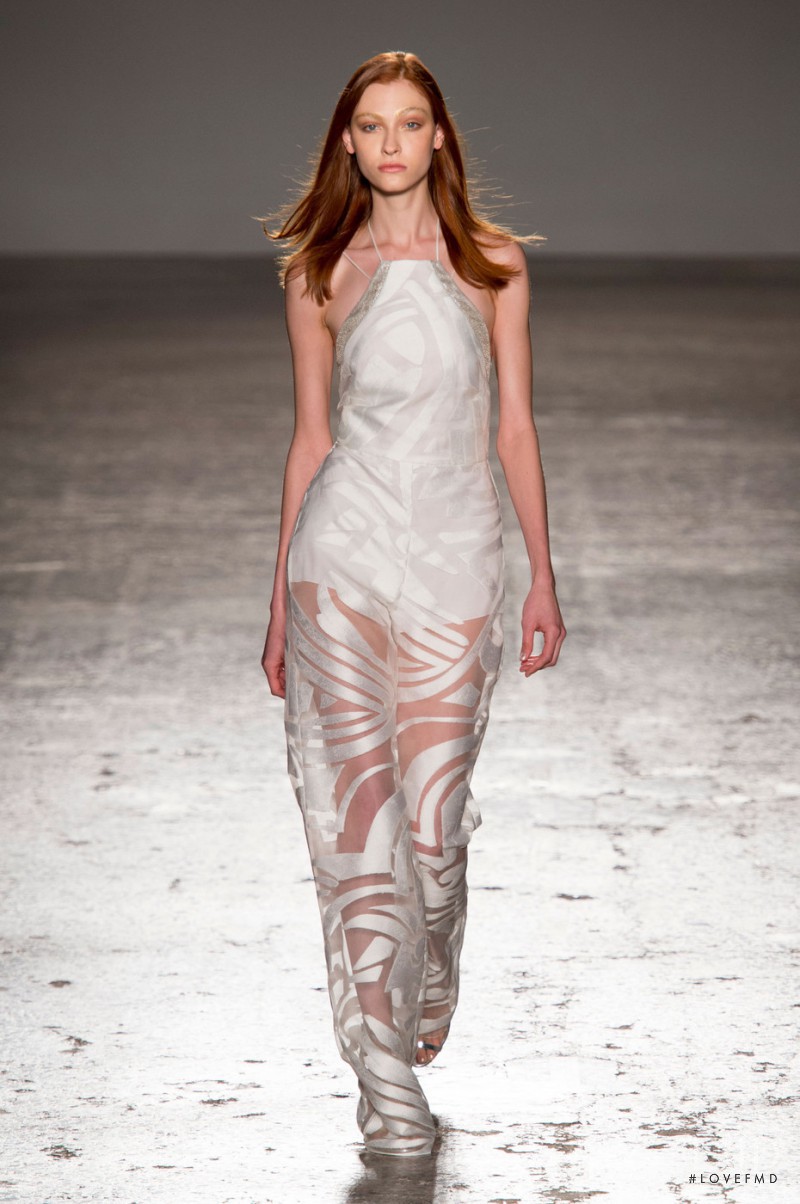 Lera Tribel featured in  the Genny fashion show for Spring/Summer 2016