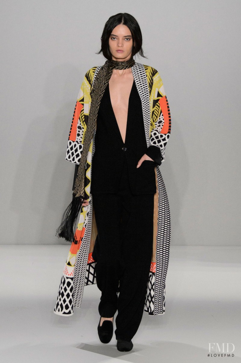 Wanessa Milhomem featured in  the Temperley London fashion show for Autumn/Winter 2015