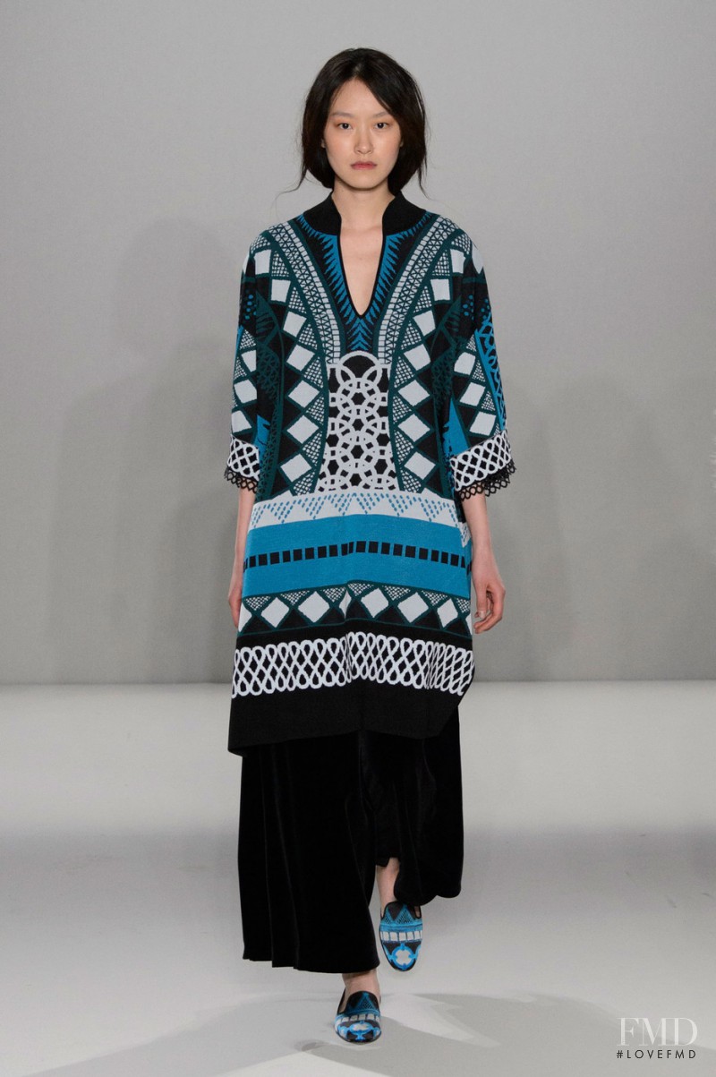 Pong Lee featured in  the Temperley London fashion show for Autumn/Winter 2015