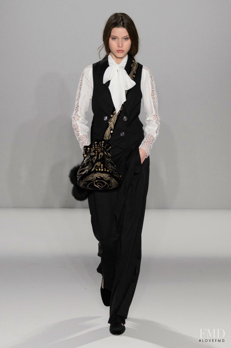 Vivienne Rohner featured in  the Temperley London fashion show for Autumn/Winter 2015