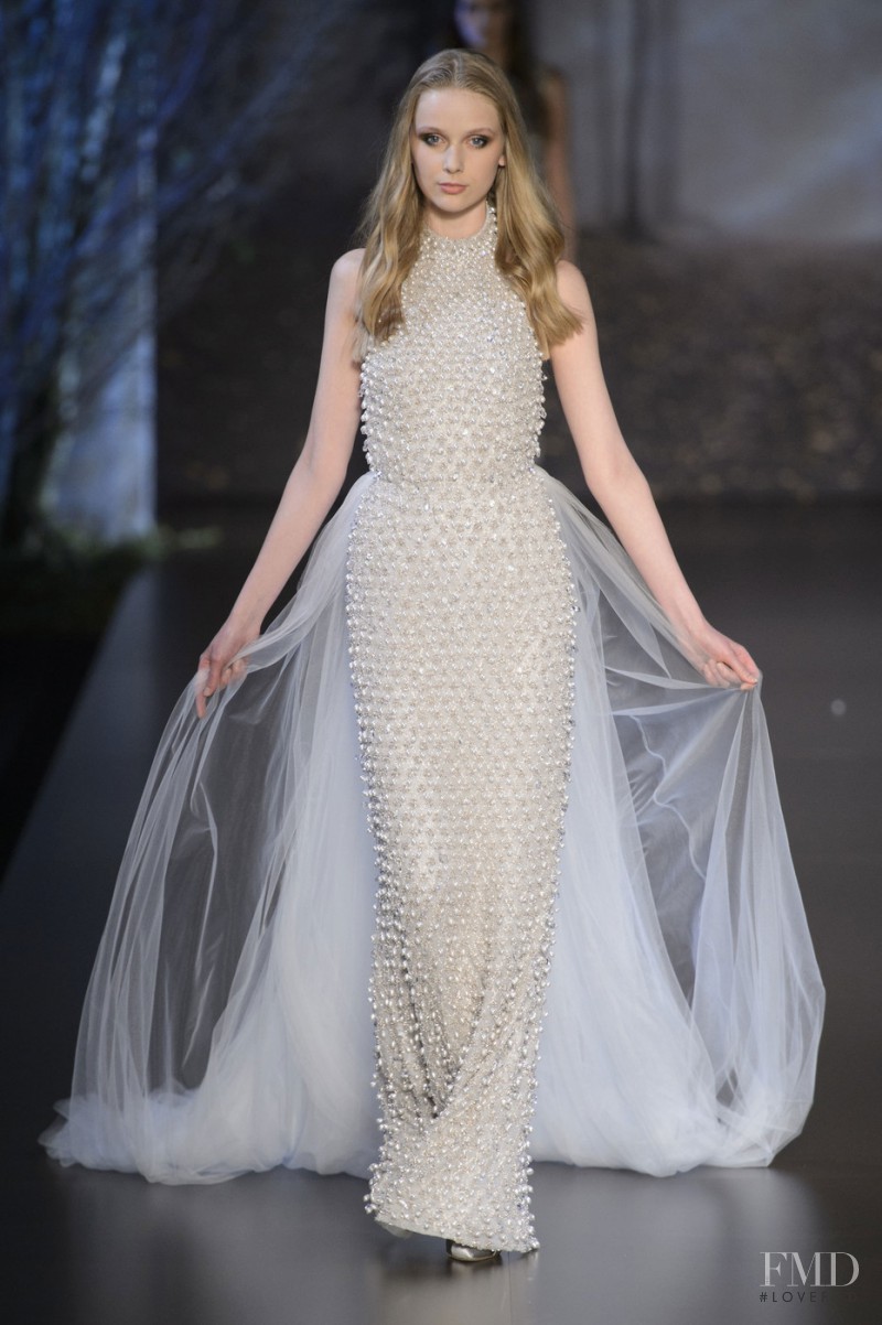 Alisha Judge featured in  the Ralph & Russo fashion show for Autumn/Winter 2015