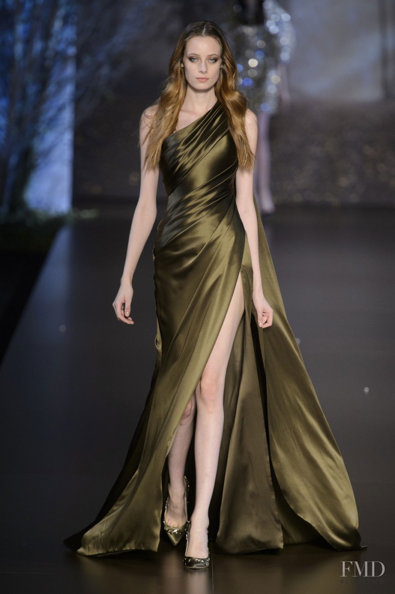 Thairine García featured in  the Ralph & Russo fashion show for Autumn/Winter 2015