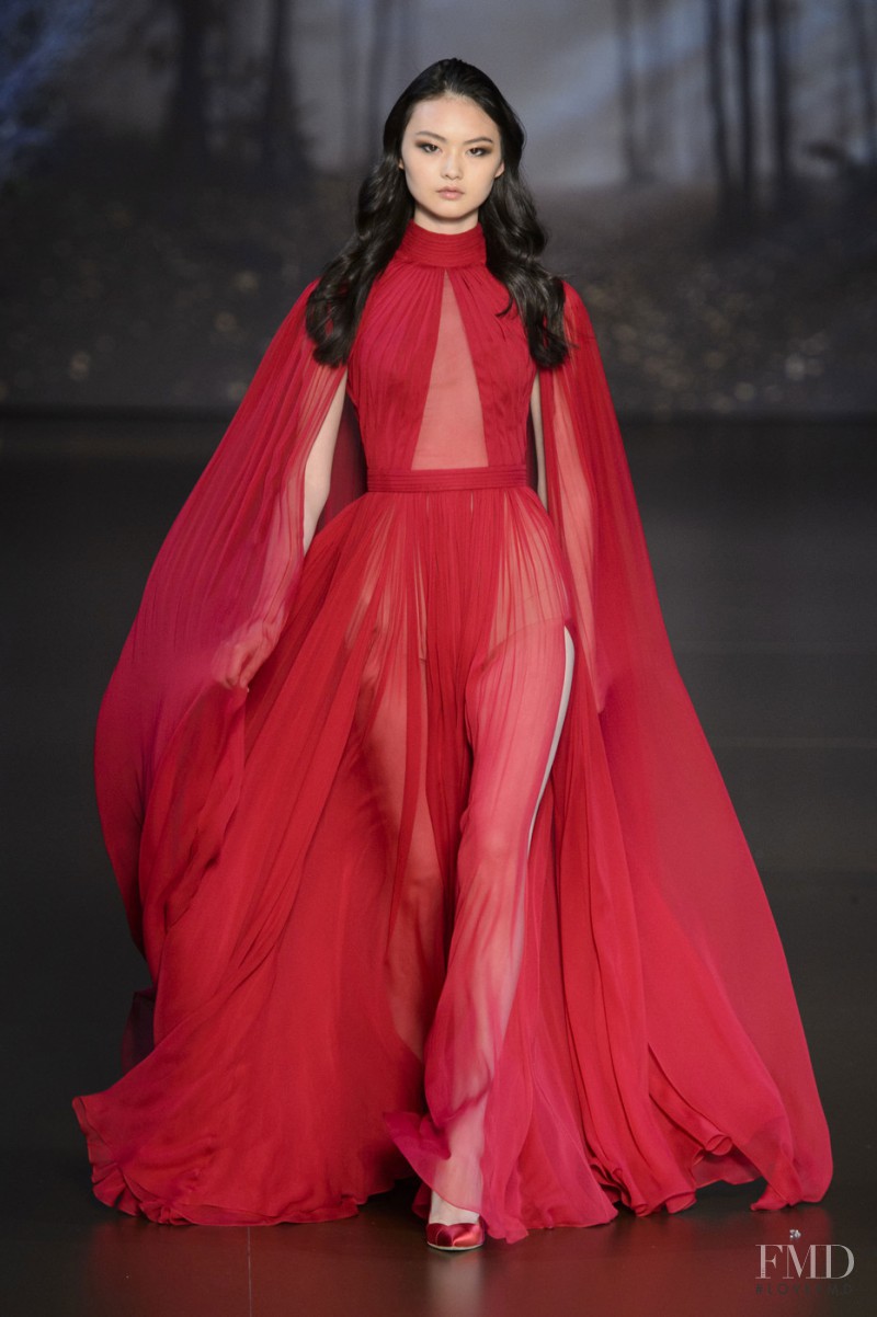 Cong He featured in  the Ralph & Russo fashion show for Autumn/Winter 2015