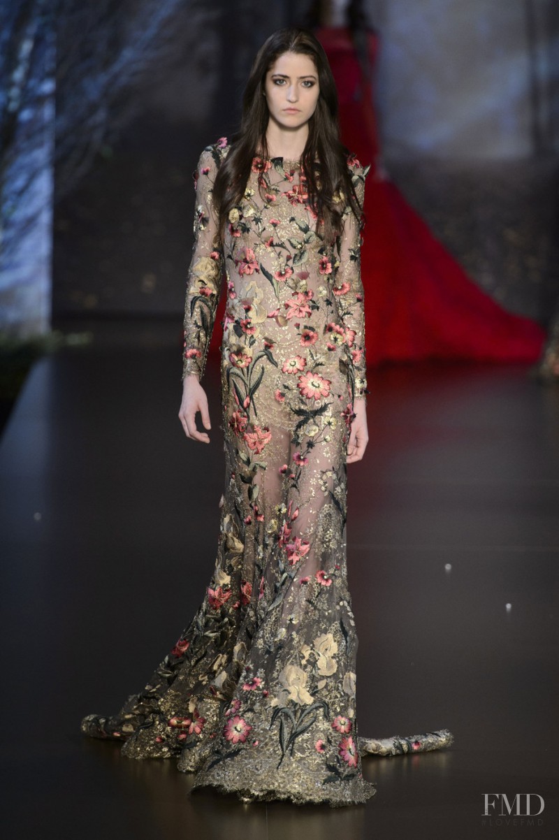 Viktoria Machajdik featured in  the Ralph & Russo fashion show for Autumn/Winter 2015