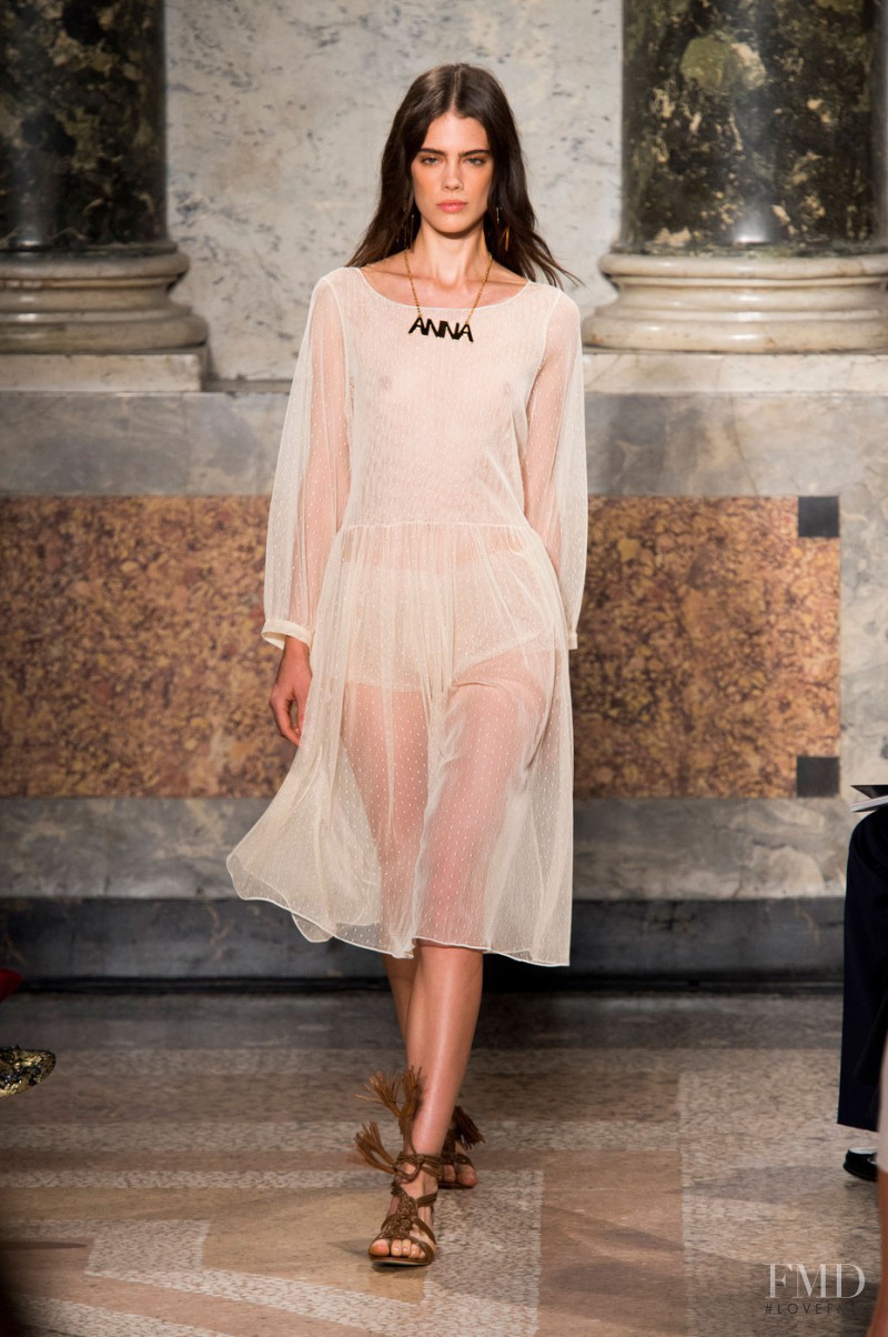 Taja Feistner featured in  the be Blumarine fashion show for Spring/Summer 2016