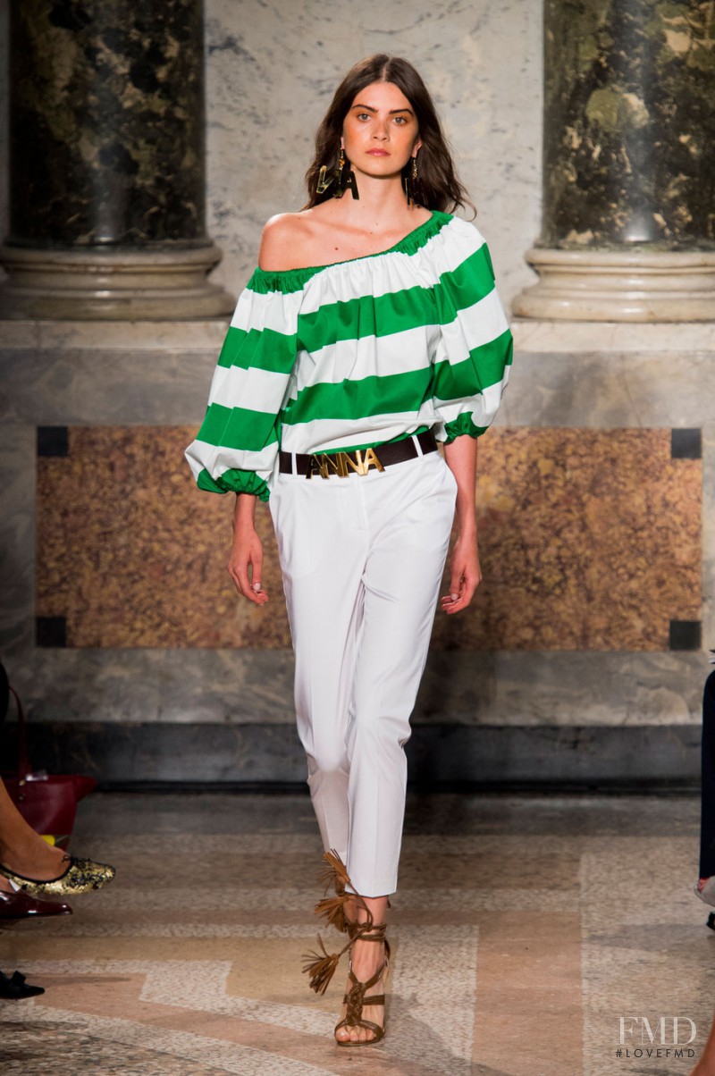 Kim Valerie Jaspers featured in  the be Blumarine fashion show for Spring/Summer 2016