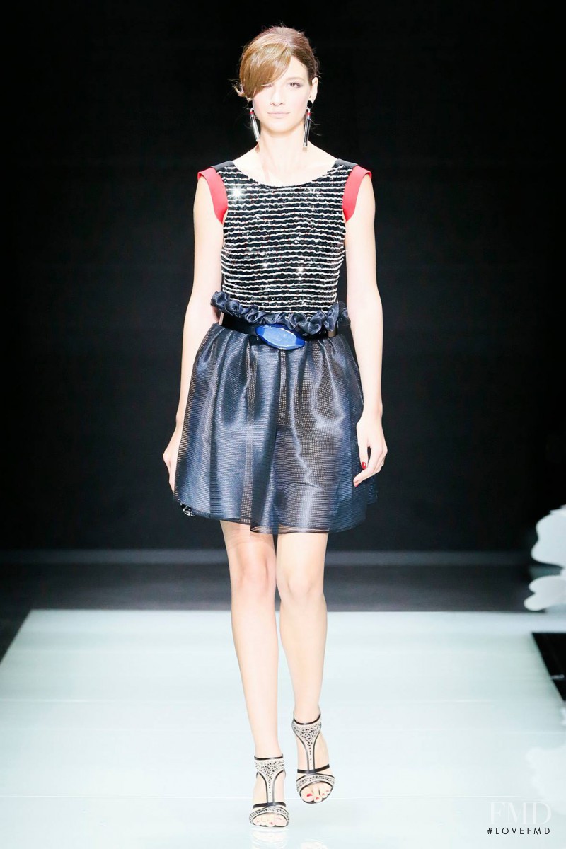 Roberta Cardenio featured in  the Giorgio Armani fashion show for Spring/Summer 2016