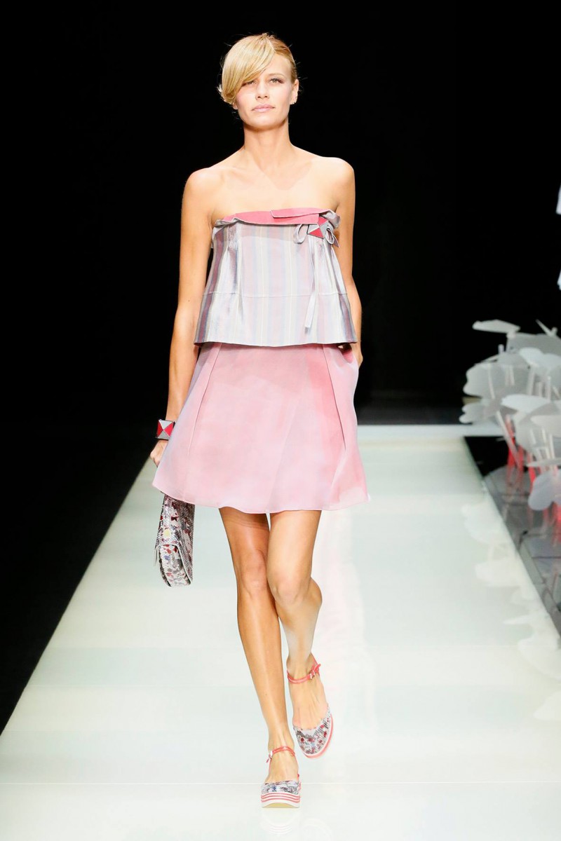Phenelope Wulff featured in  the Giorgio Armani fashion show for Spring/Summer 2016