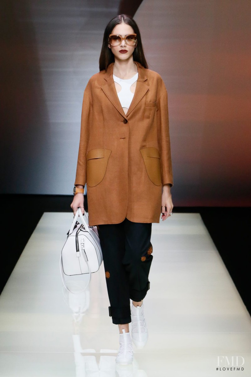 Tako Natsvlishvili featured in  the Emporio Armani fashion show for Spring/Summer 2016