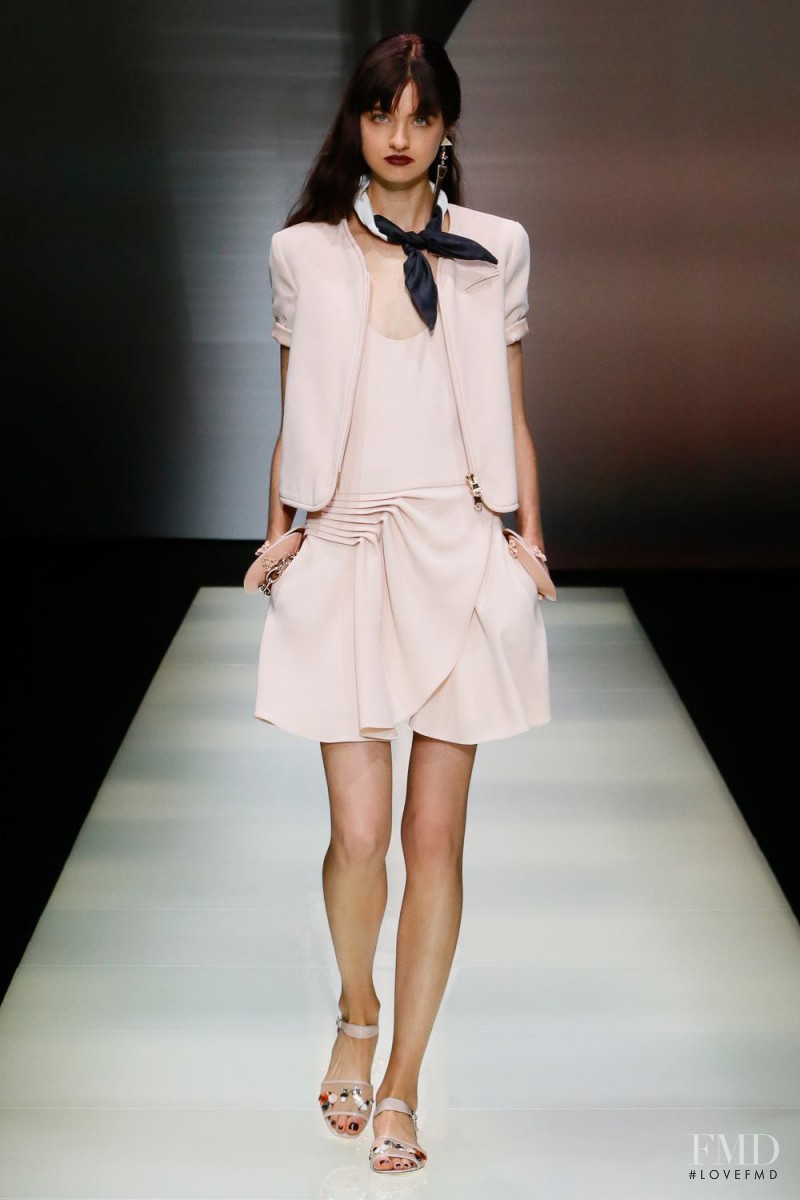 Baylee Soles featured in  the Emporio Armani fashion show for Spring/Summer 2016