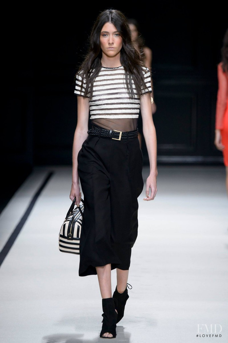 Mar Gonzalez featured in  the Elisabetta Franchi fashion show for Spring/Summer 2016