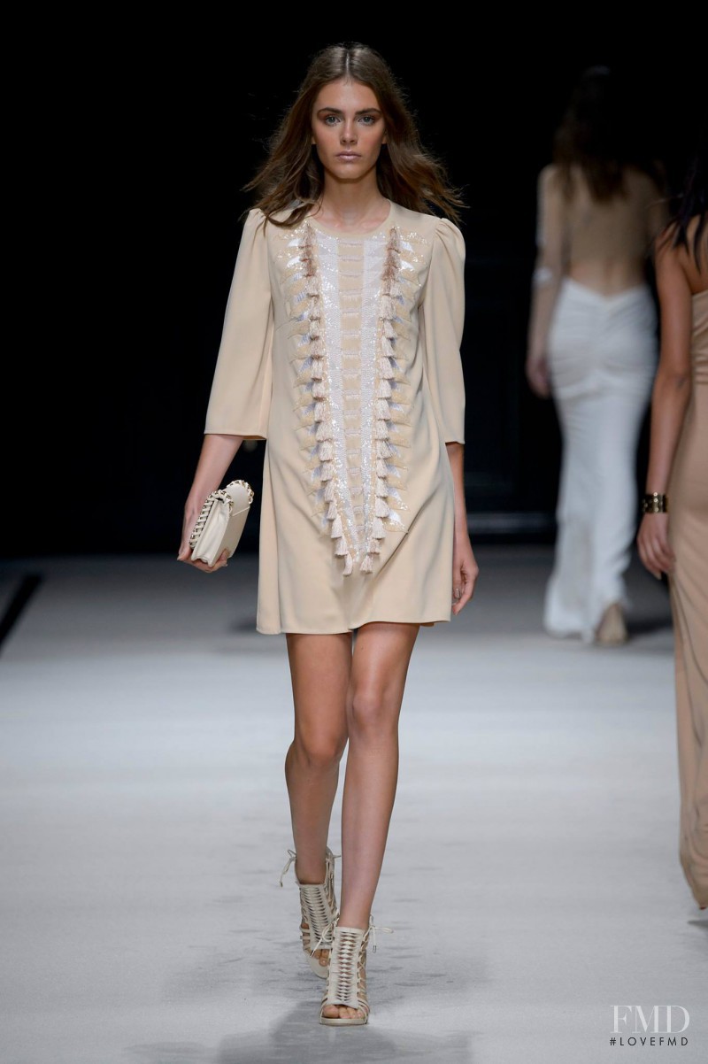 Anja Cihoric featured in  the Elisabetta Franchi fashion show for Spring/Summer 2016