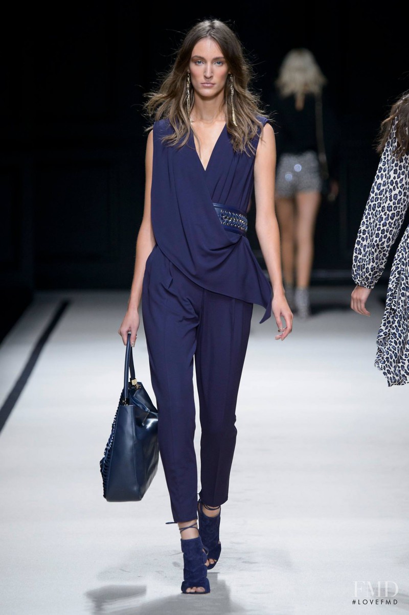 Franzi Mueller featured in  the Elisabetta Franchi fashion show for Spring/Summer 2016