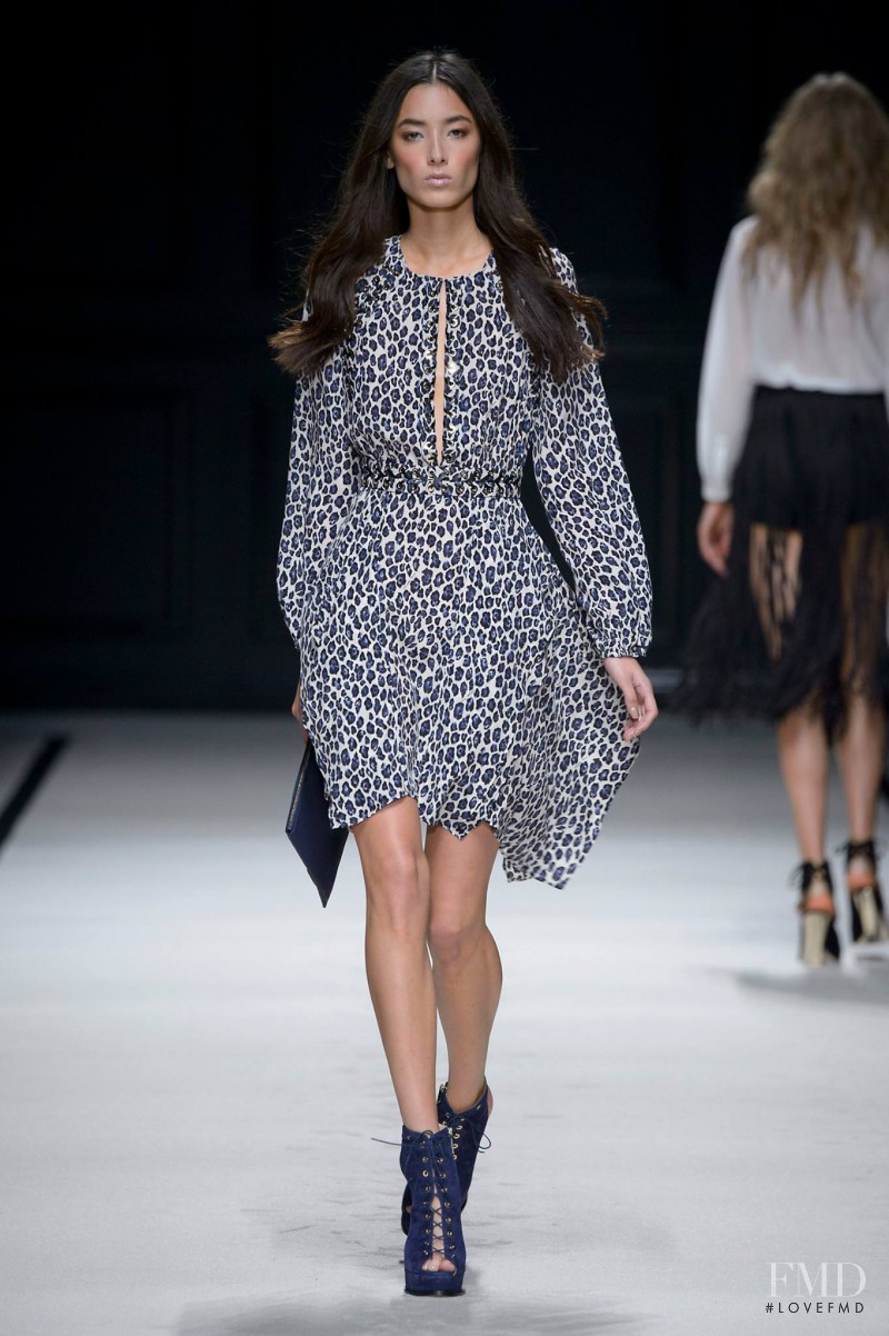 Tiana Tolstoi featured in  the Elisabetta Franchi fashion show for Spring/Summer 2016